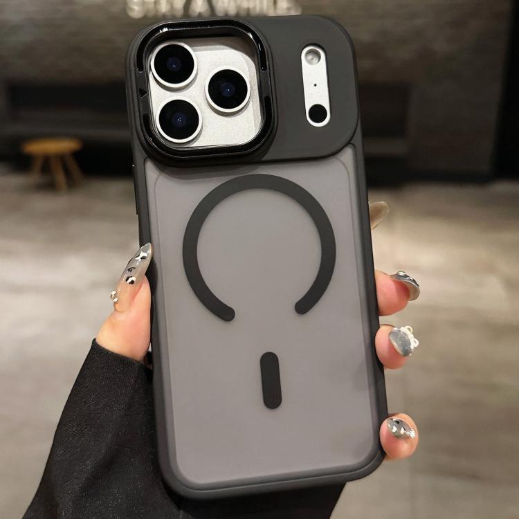Ốp lưng MagSafe từ tính giữ ống kính kim loại nhám cảm giác da, dành cho iPhone 17 Pro Max, dành cho iPhone 17 Pro, dành cho iPhone 17, dành cho iPhone Air, dành cho iPhone 16 Pro Max, dành cho iPhone 16 Pro