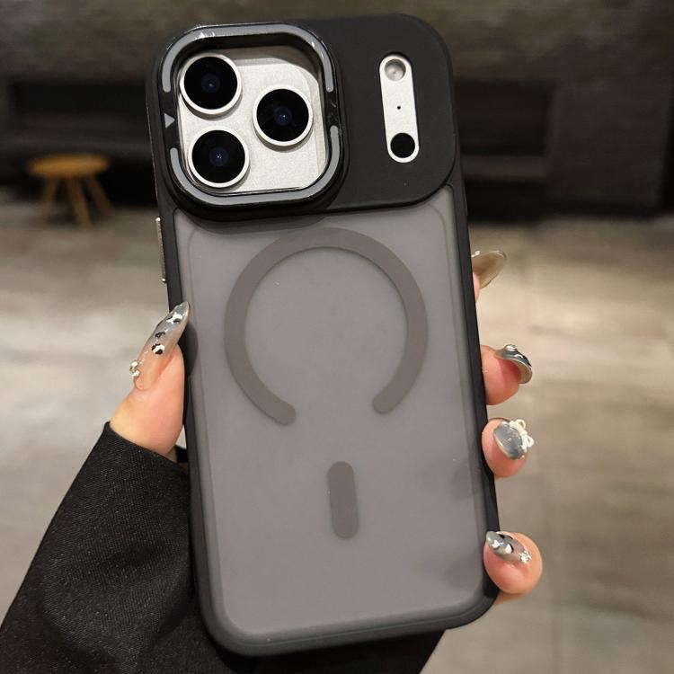 Ốp lưng MagSafe từ tính giữ ống kính kim loại nhám cảm giác da, dành cho iPhone 17 Pro Max, dành cho iPhone 17 Pro, dành cho iPhone 17, dành cho iPhone Air, dành cho iPhone 16 Pro Max, dành cho iPhone 16 Pro