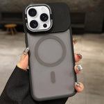 Ốp lưng MagSafe từ tính giữ ống kính kim loại nhám cảm giác da, dành cho iPhone 17 Pro Max, dành cho iPhone 17 Pro, dành cho iPhone 17, dành cho iPhone Air, dành cho iPhone 16 Pro Max, dành cho iPhone 16 Pro