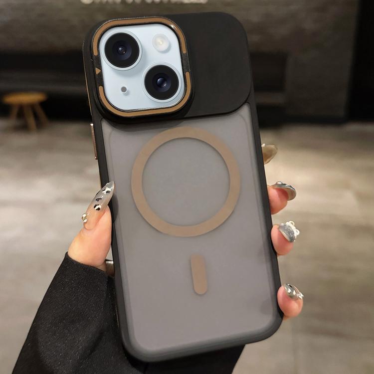 Ốp lưng điện thoại MagSafe nam châm giữ ống kính kim loại mờ cảm giác da, dành cho iPhone 16 Plus, dành cho iPhone 16, dành cho iPhone 15 Pro Max, dành cho iPhone 15 Pro, dành cho iPhone 15, dành cho iPhone 14