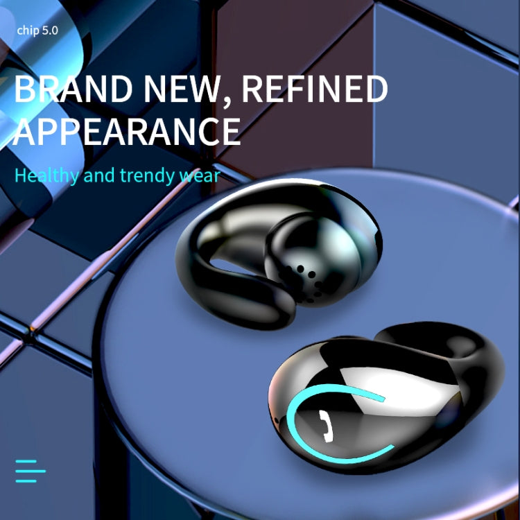 Tai nghe Bluetooth V5.0 kẹp tai siêu nhẹ YX08, tai nghe stereo kẹp tai có mic, đơn