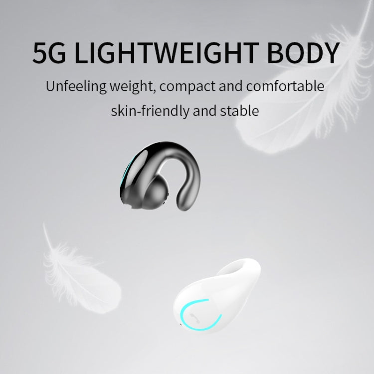 Tai nghe Bluetooth V5.0 kẹp tai siêu nhẹ YX08, tai nghe stereo kẹp tai có mic, đơn