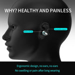 Tai nghe Bluetooth V5.0 kẹp tai siêu nhẹ YX08, tai nghe stereo kẹp tai có mic, đơn