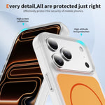 Ốp lưng điện thoại MagSafe nam châm cảm giác da mờ pha lê, dành cho iPhone 17 Pro Max, dành cho iPhone 17 Pro, dành cho iPhone 17, dành cho iPhone Air