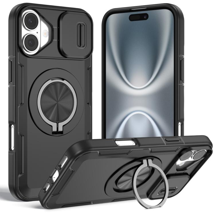 Camshield Rotation Holder MagSafe Phone Case, For iPhone 17e / 16e, For iPhone 17 Pro Max, For iPhone 17 Pro, For iPhone 17, For iPhone 16 Pro Max, For iPhone 16 Pro, For iPhone 16 Plus, For iPhone 16
