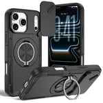 Camshield Rotation Holder MagSafe Phone Case, For iPhone 17e / 16e, For iPhone 17 Pro Max, For iPhone 17 Pro, For iPhone 17, For iPhone 16 Pro Max, For iPhone 16 Pro, For iPhone 16 Plus, For iPhone 16