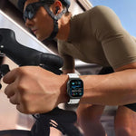 Dây đồng hồ silicone khóa chốt màu đen, dành cho Apple Watch 46mm / 49mm / 45mm / 44mm, dành cho Apple Watch 42mm / 41mm / 40mm / 38mm