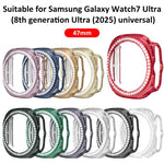 Ốp đồng hồ PC rỗng hình kim cương hàng đơn xDfind, dành cho Samsung Galaxy Watch Ultra 47mm / Ultra 2025