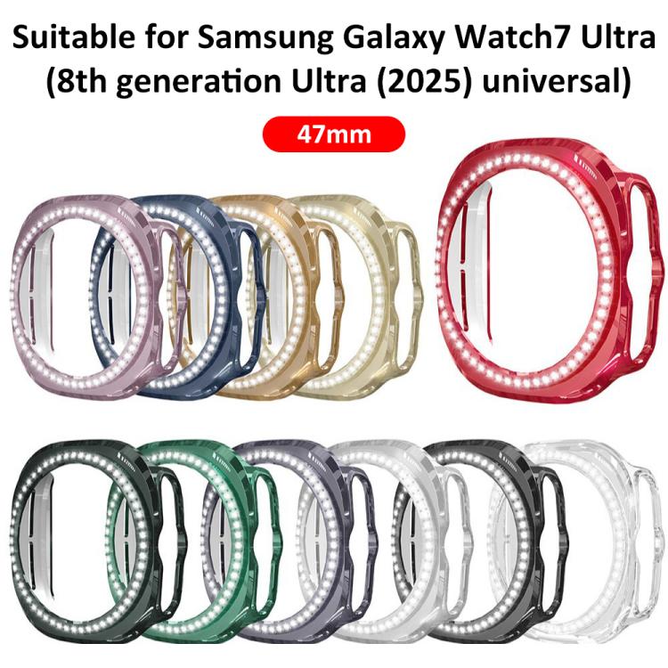 Ốp đồng hồ PC rỗng hình kim cương hàng đơn xDfind, dành cho Samsung Galaxy Watch Ultra 47mm / Ultra 2025