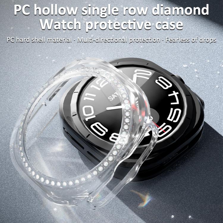 Ốp đồng hồ PC rỗng hình kim cương hàng đơn xDfind, dành cho Samsung Galaxy Watch Ultra 47mm / Ultra 2025