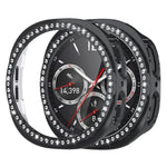 Vỏ bảo vệ đồng hồ PC rỗng hàng đơn kim cương xDfind, Dành cho Samsung Galaxy Watch8 44mm, Dành cho Samsung Galaxy Watch8 40mm