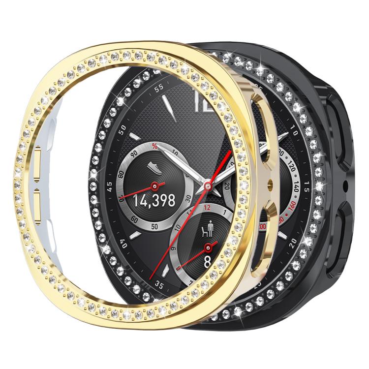 Vỏ bảo vệ đồng hồ PC rỗng hàng đơn kim cương xDfind, Dành cho Samsung Galaxy Watch8 44mm, Dành cho Samsung Galaxy Watch8 40mm