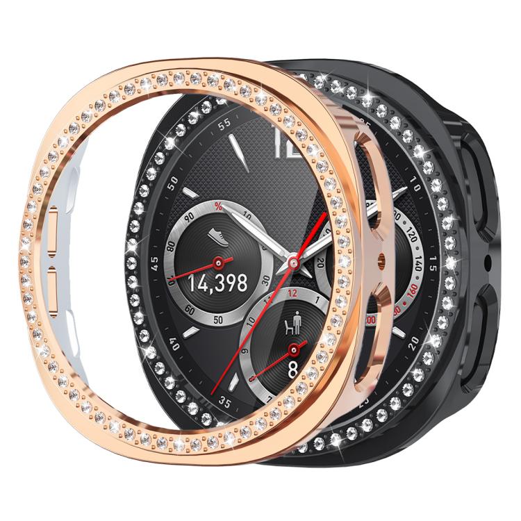 Vỏ bảo vệ đồng hồ PC rỗng hàng đơn kim cương xDfind, Dành cho Samsung Galaxy Watch8 44mm, Dành cho Samsung Galaxy Watch8 40mm