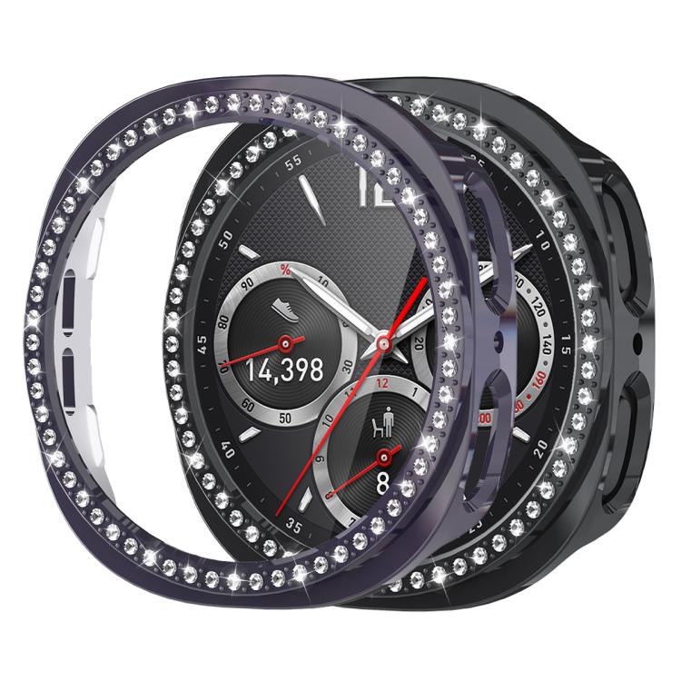 Vỏ bảo vệ đồng hồ PC rỗng hàng đơn kim cương xDfind, Dành cho Samsung Galaxy Watch8 44mm, Dành cho Samsung Galaxy Watch8 40mm