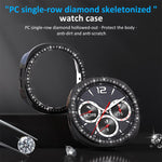 Vỏ bảo vệ đồng hồ PC rỗng hàng đơn kim cương xDfind, Dành cho Samsung Galaxy Watch8 44mm, Dành cho Samsung Galaxy Watch8 40mm