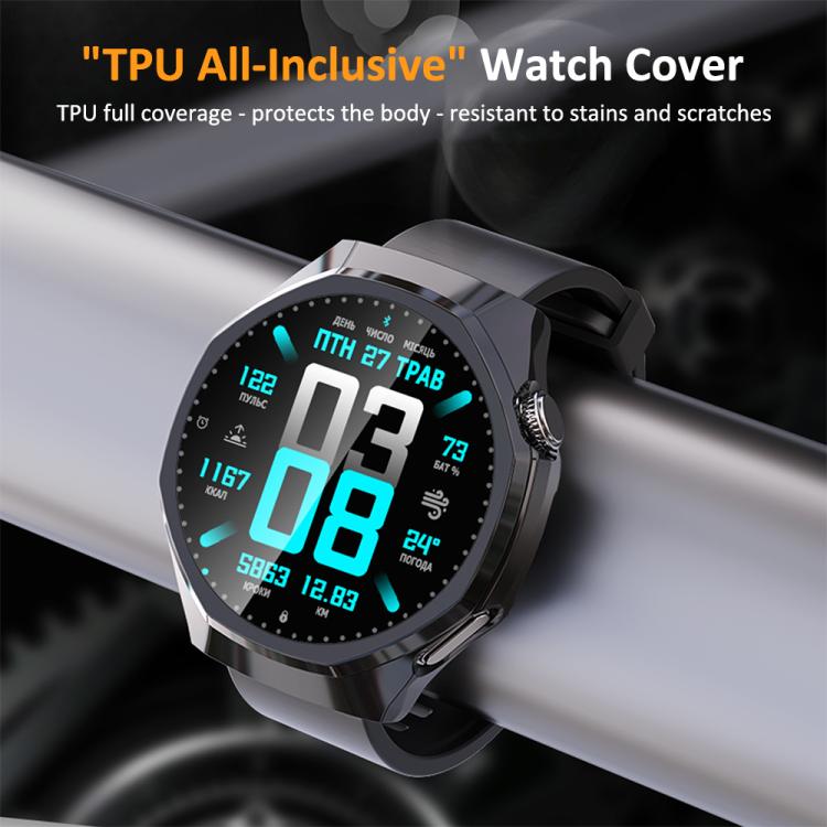 xDfind Plating Tempered Film Integrated TPU Watch Protective Cover, For Huawei Watch GT 6 Pro 46mm, For Huawei Watch GT 6 46mm, For Huawei Watch GT 6 41mm
