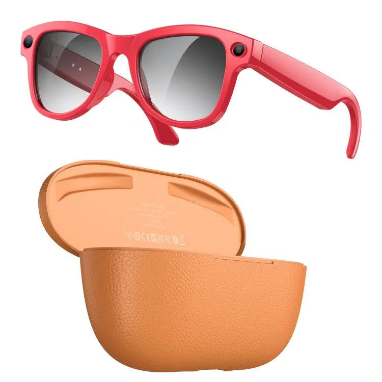 Kính Thông Minh AI M02 Ultra Camera 8MP Tròng Kính Chuyển Màu, với Hộp Sạc Màu Đen, với Hộp Sạc Màu Nâu