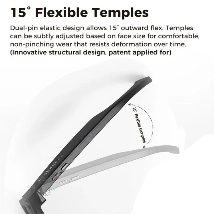 Kính Thông Minh AI M02 Ultra Camera 8MP Tròng Kính Chuyển Màu, với Hộp Sạc Màu Đen, với Hộp Sạc Màu Nâu