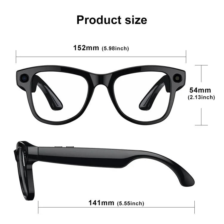 Kính Thông Minh AI M02 Camera 8MP với Tròng Kính Chuyển Màu