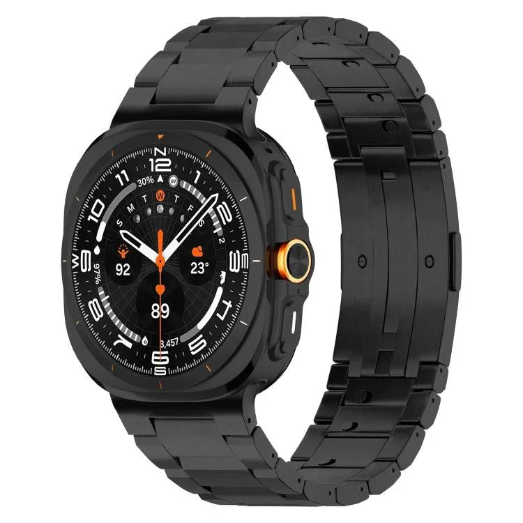 Dây đồng hồ hợp kim titan khóa HW ba hạt liền khối, Dành cho Samsung Galaxy Watch8 / Watch8 Classic