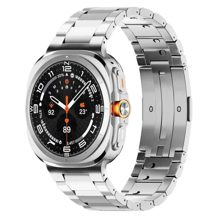 Dây đồng hồ hợp kim titan khóa HW ba hạt liền khối, Dành cho Samsung Galaxy Watch8 / Watch8 Classic