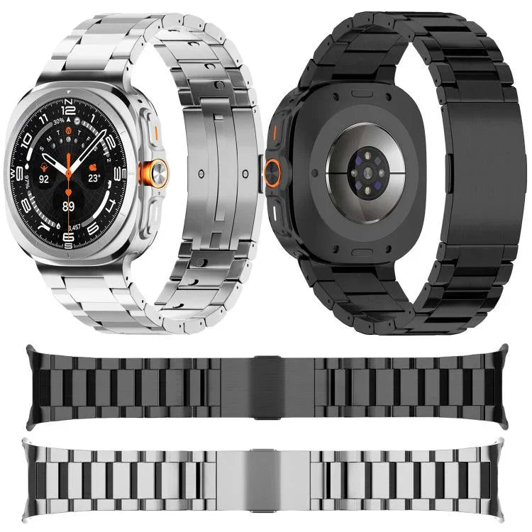 Dây đồng hồ hợp kim titan khóa HW ba hạt liền khối, Dành cho Samsung Galaxy Watch8 / Watch8 Classic