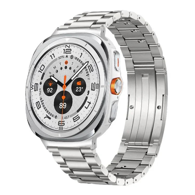 Dây đồng hồ hợp kim titan khóa HW ba hạt có thể tháo rời, Dành cho Samsung Galaxy Watch Ultra 47mm / Ultra 2025, Dành cho Samsung Galaxy Watch8 / Watch8 Classic