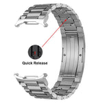 Dây đồng hồ hợp kim titan khóa HW ba hạt có thể tháo rời, Dành cho Samsung Galaxy Watch Ultra 47mm / Ultra 2025, Dành cho Samsung Galaxy Watch8 / Watch8 Classic