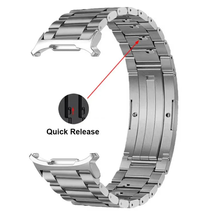 Dây đồng hồ hợp kim titan khóa HW ba hạt có thể tháo rời, Dành cho Samsung Galaxy Watch Ultra 47mm / Ultra 2025, Dành cho Samsung Galaxy Watch8 / Watch8 Classic