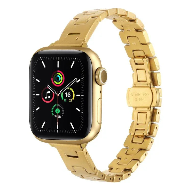 Dây đồng hồ kim loại thép không gỉ kiểu H rộng 14mm, dành cho Apple Watch 46mm / 49mm / 45mm / 44mm, dành cho Apple Watch 42mm / 41mm / 40mm / 38mm