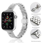 Dây đồng hồ kim loại thép không gỉ kiểu H rộng 14mm, dành cho Apple Watch 46mm / 49mm / 45mm / 44mm, dành cho Apple Watch 42mm / 41mm / 40mm / 38mm