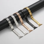 Dây đồng hồ kim loại thép không gỉ kiểu H rộng 14mm, dành cho Apple Watch 46mm / 49mm / 45mm / 44mm, dành cho Apple Watch 42mm / 41mm / 40mm / 38mm