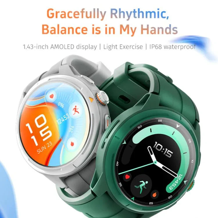 Đồng Hồ Thông Minh GTR6 Màn Hình AMOLED 1.43 inch Dành Cho Người Chạy Đô Thị IP68 Hỗ Trợ Theo Dõi Nhịp Tim