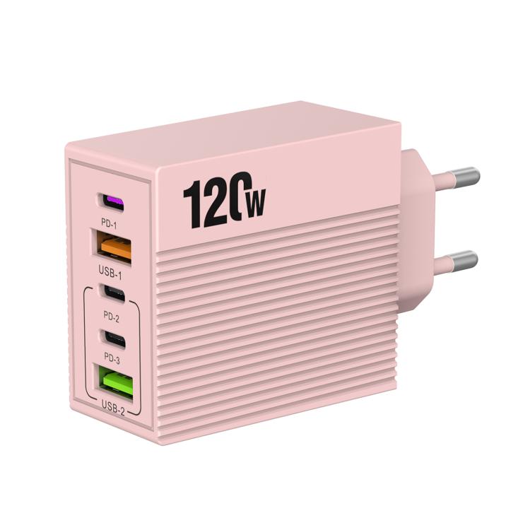Bộ sạc đa cổng ADC-F007 120W 3xType-C Dual USB, phích cắm Mỹ, phích cắm EU, phích cắm Anh
