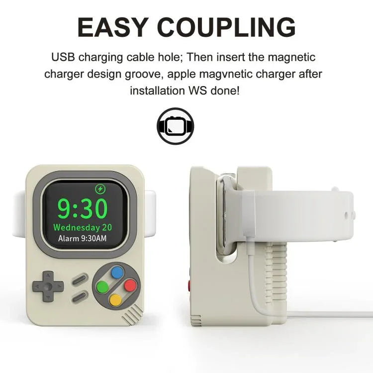 Đế sạc silicone kiểu máy chơi game cổ điển ZX-ZJ01 cho Apple Watch