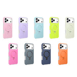 Jelly Liquid Silicone MagSafe Holder Phone Case, For iPhone 16 Pro, For iPhone 16, For iPhone 15 Pro Max, For iPhone 15 Pro, For iPhone 15