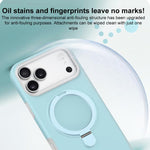 Jelly Liquid Silicone MagSafe Holder Phone Case, For iPhone 16 Pro, For iPhone 16, For iPhone 15 Pro Max, For iPhone 15 Pro, For iPhone 15