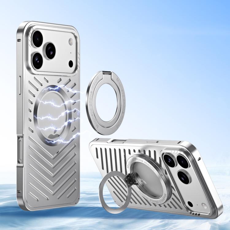 Ốp lưng điện thoại kim loại MagSafe giữ nam châm làm mát, dành cho iPhone 17 Pro Max, dành cho iPhone 17 Pro, dành cho iPhone 17