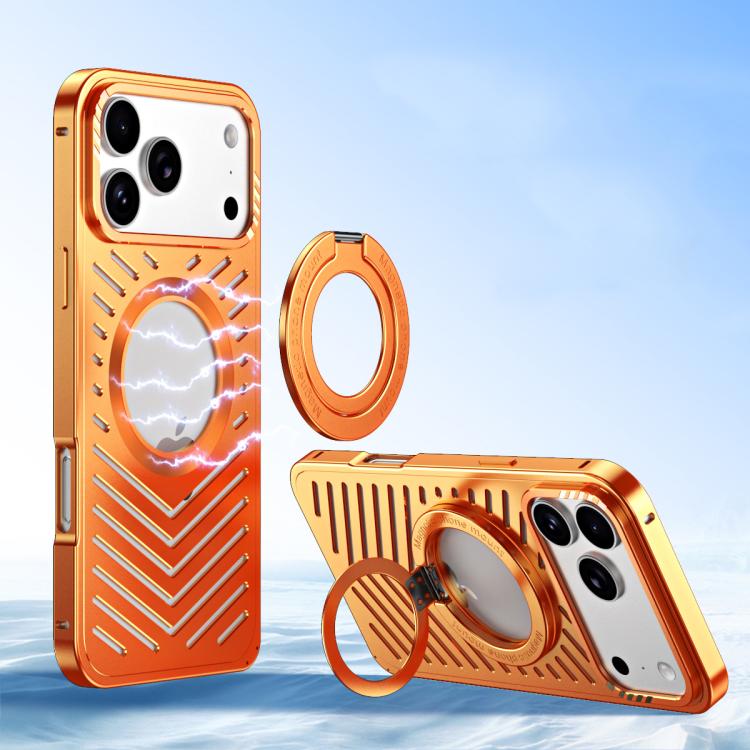 Ốp lưng điện thoại kim loại MagSafe giữ nam châm làm mát, dành cho iPhone 17 Pro Max, dành cho iPhone 17 Pro, dành cho iPhone 17