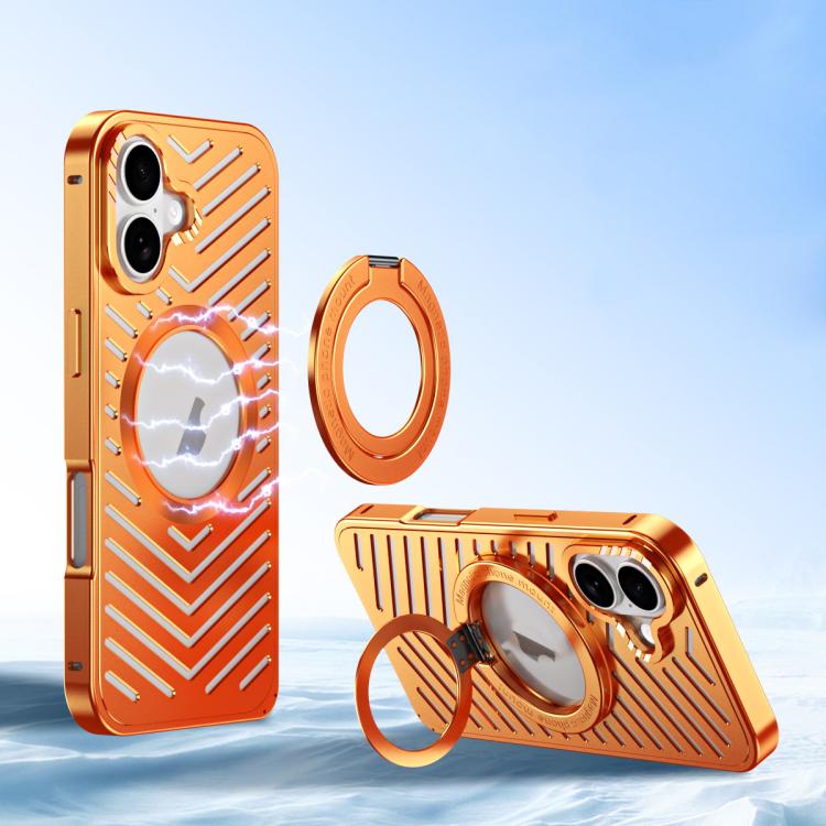 Ốp lưng điện thoại kim loại MagSafe giữ nam châm làm mát, dành cho iPhone 17 Pro Max, dành cho iPhone 17 Pro, dành cho iPhone 17