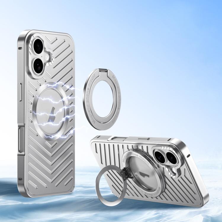 Ốp lưng điện thoại kim loại MagSafe giữ nam châm làm mát, dành cho iPhone 17 Pro Max, dành cho iPhone 17 Pro, dành cho iPhone 17