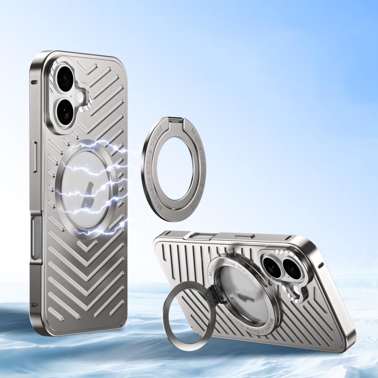 Ốp lưng điện thoại kim loại MagSafe giữ nam châm làm mát, dành cho iPhone 17 Pro Max, dành cho iPhone 17 Pro, dành cho iPhone 17