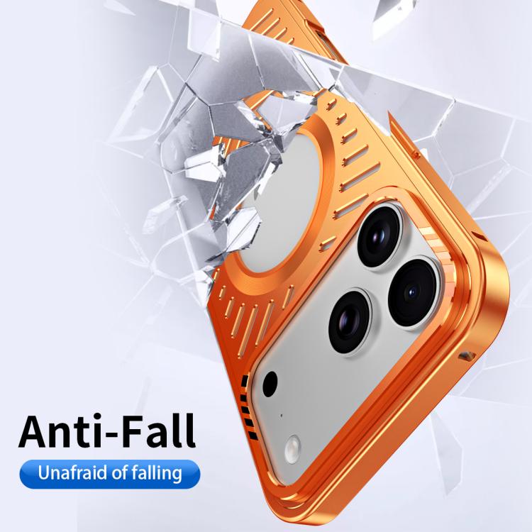 Ốp lưng điện thoại kim loại MagSafe giữ nam châm làm mát, dành cho iPhone 17 Pro Max, dành cho iPhone 17 Pro, dành cho iPhone 17