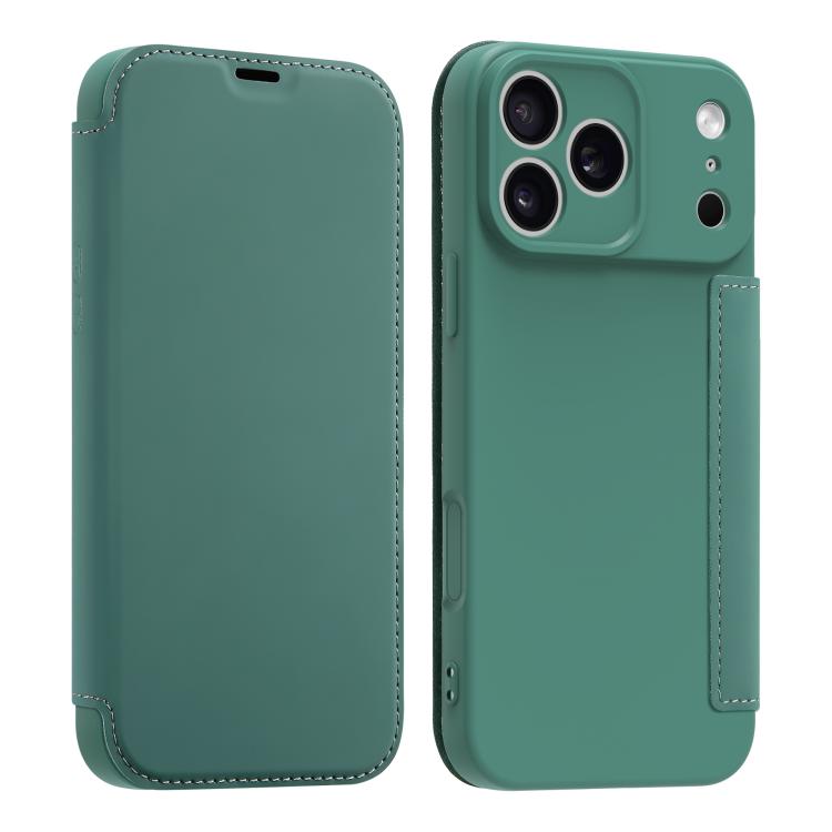 Ốp lưng điện thoại giả da cảm giác da lỏng có khe đựng thẻ, dành cho iPhone 17 Pro Max, iPhone 17 Pro, iPhone 17, iPhone Air
