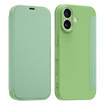 Ốp lưng điện thoại giả da cảm giác da lỏng có khe đựng thẻ, dành cho iPhone 17 Pro Max, iPhone 17 Pro, iPhone 17, iPhone Air