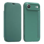 Ốp lưng điện thoại giả da cảm giác da lỏng có khe đựng thẻ, dành cho iPhone 17 Pro Max, iPhone 17 Pro, iPhone 17, iPhone Air