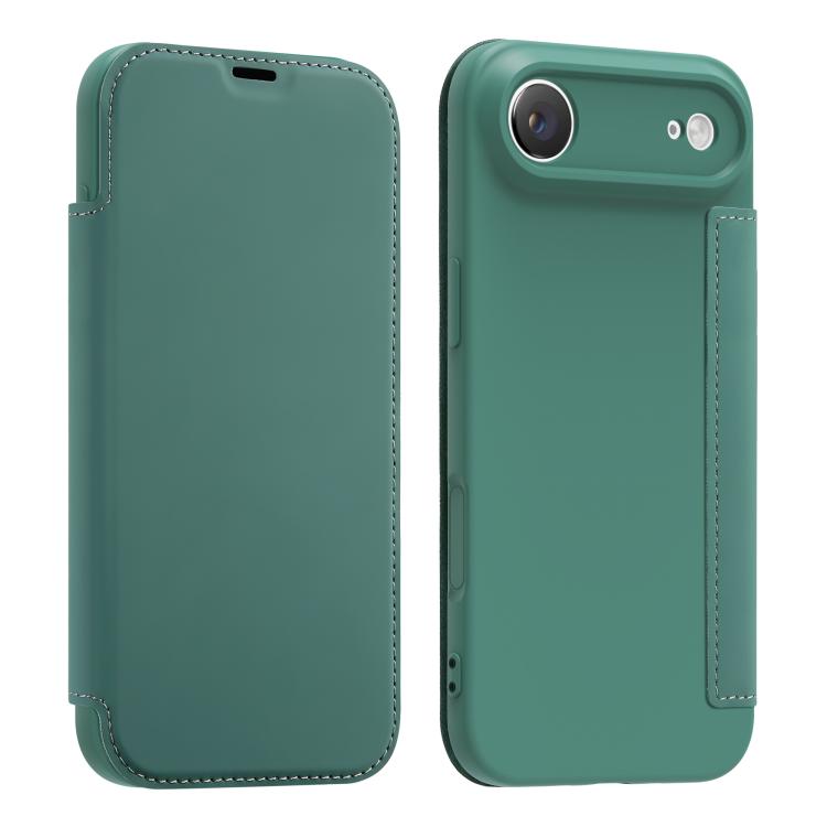 Ốp lưng điện thoại giả da cảm giác da lỏng có khe đựng thẻ, dành cho iPhone 17 Pro Max, iPhone 17 Pro, iPhone 17, iPhone Air