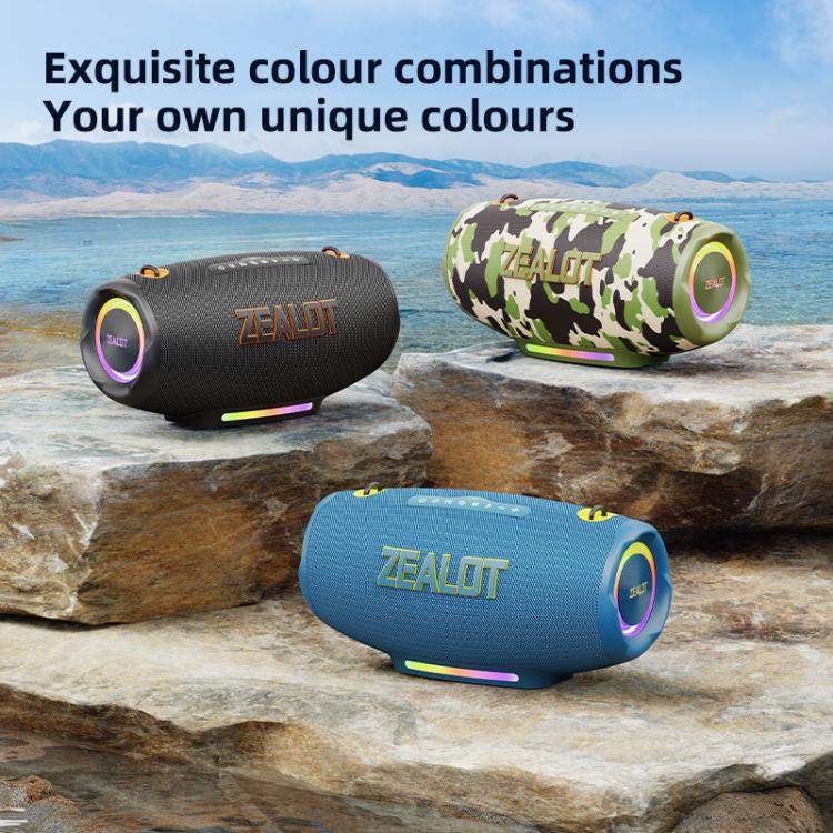 Loa Bluetooth ngoài trời màu sắc rực rỡ Zealot S127 100W