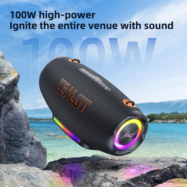 Loa Bluetooth ngoài trời màu sắc rực rỡ Zealot S127 100W