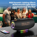 Loa Bluetooth ngoài trời màu sắc rực rỡ Zealot S127 100W